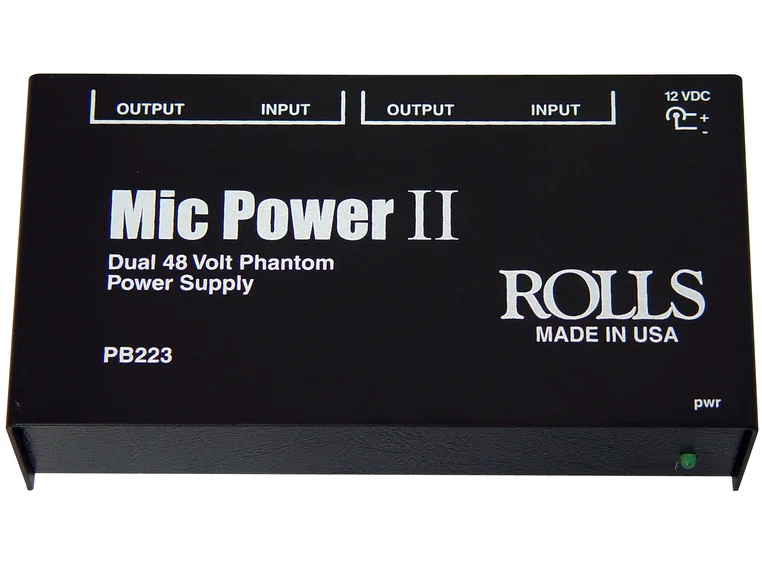 ROLLS PB223 Dual Phantom Power Supply 